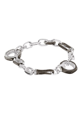 细节 - 点击放大 - JOHN HARDY - Classic Chain Sterling Silver Black Rhodium Link Bracelet — Size UM