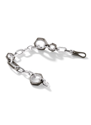 细节 - 点击放大 - JOHN HARDY - Classic Chain Sterling Silver Black Rhodium Link Bracelet — Size UM