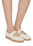 模特儿示范图 - 点击放大 - ADIDAS - Samba Jane Leather Women's Sneakers