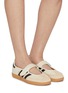 模特儿示范图 - 点击放大 - ADIDAS - Samba Jane Leather Women's Sneakers