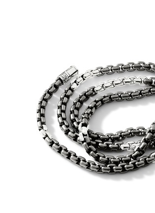 细节 - 点击放大 - JOHN HARDY - Box Chain Sterling Silver Rhodium Necklace — Size 24