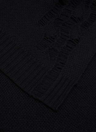 细节 - 点击放大 - 10867 - Pal Destroyed Merino Wool Knit Shawl