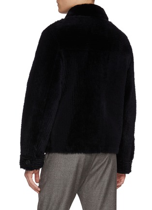背面 - 点击放大 - YVES SALOMON - Merino Wool Ribbed Jacket