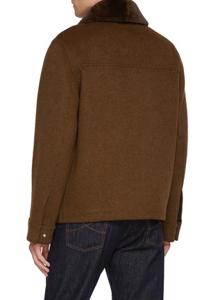 背面 - 点击放大 - YVES SALOMON - Mink Collar Jacket