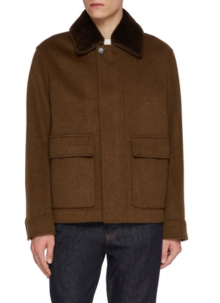 首图 - 点击放大 - YVES SALOMON - Mink Collar Jacket