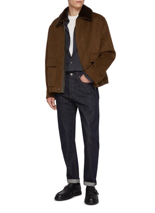模特儿示范图 - 点击放大 - YVES SALOMON - Mink Collar Jacket