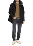 模特儿示范图 - 点击放大 - YVES SALOMON - Fur Collar Parka