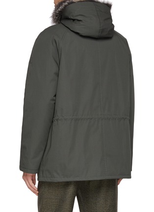 背面 - 点击放大 - YVES SALOMON - Rabbit Fox Lining Short Parka Coat