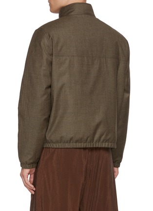 背面 - 点击放大 - YVES SALOMON - Mink Collar High Neck Jacket