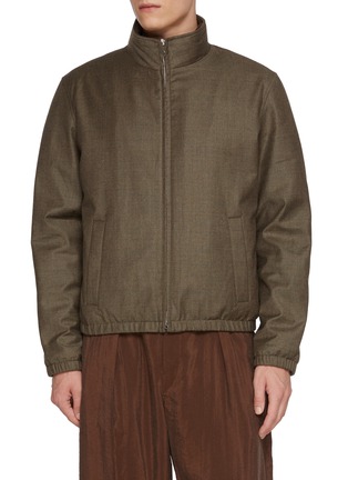首图 - 点击放大 - YVES SALOMON - Mink Collar High Neck Jacket
