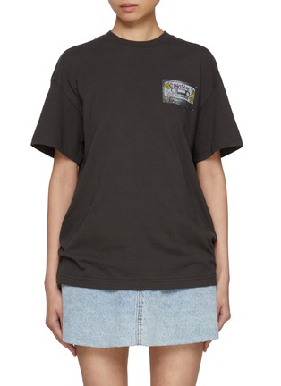 首图 - 点击放大 - WE11DONE - Cassette Tape Chalk Lettering Print Cotton T-Shirt