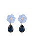 首图 - 点击放大 - JENNIFER BEHR - Juna 18K Gold Plated Brass Earrings — Blue Chalcedony