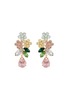 首图 - 点击放大 - JENNIFER BEHR - Bouquet 18k Gold Plated Brass Crystal Drop Earrings — Multi