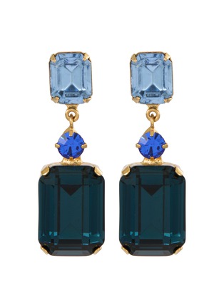 首图 - 点击放大 - JENNIFER BEHR - Justine 18K Gold Plated Brass Drop Earrings — Sapphire