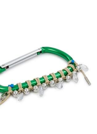 细节 - 点击放大 - KITESY MARTIN STUDIO - Extra Large Cababiner Le Mousqueton Bag Charm — Green/Cream