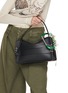 模特儿示范图 - 点击放大 - KITESY MARTIN STUDIO - Extra Large Cababiner Le Mousqueton Bag Charm — Green/Cream