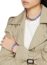 正面 -点击放大 - KITESY MARTIN STUDIO - Le Dani Necklace — Silvered/Blue