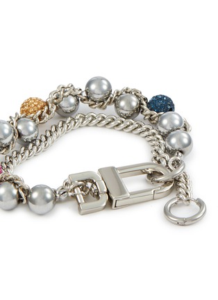 细节 - 点击放大 - KITESY MARTIN STUDIO - Le Serpent Silver Plated Brass Bracelet — Silvered/Multicolour