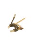细节 - 点击放大 - KITESY MARTIN STUDIO - La Lindsay Stainless Steel Hoop Earrings — Golden/Kaki