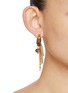 正面 -点击放大 - KITESY MARTIN STUDIO - La Lindsay Stainless Steel Hoop Earrings — Golden/Kaki