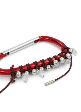 细节 - 点击放大 - KITESY MARTIN STUDIO - Extra Large Cababiner Le Mousqueton Bag Charm — Red/Burgundy
