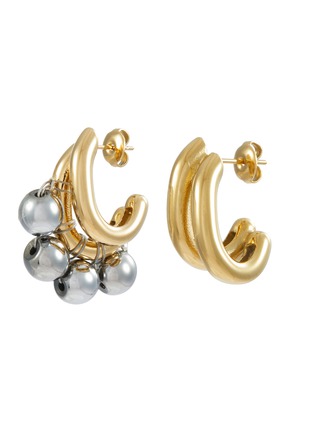 首图 - 点击放大 - KITESY MARTIN STUDIO - La Chris Hoop Earrings — Golden/Silvered
