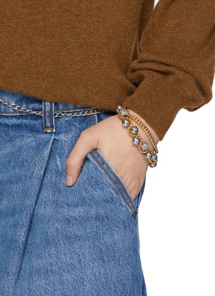模特儿示范图 - 点击放大 - KITESY MARTIN STUDIO - Le Serpent Bracelet — Golden/Silvered