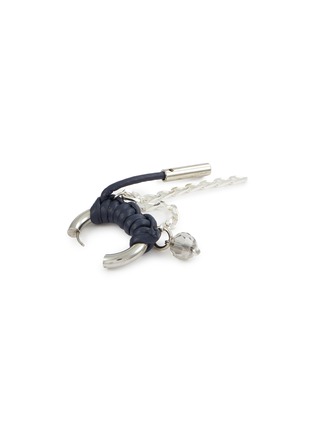细节 - 点击放大 - KITESY MARTIN STUDIO - La Lindsay Hoop Earrings — Silvered/Marine