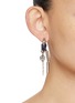 正面 -点击放大 - KITESY MARTIN STUDIO - La Lindsay Hoop Earrings — Silvered/Marine