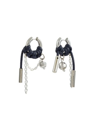 首图 - 点击放大 - KITESY MARTIN STUDIO - La Lindsay Hoop Earrings — Silvered/Marine