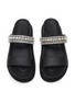细节 - 点击放大 - JIMMY CHOO - Jadi Crystal Embellished Leather Sandals