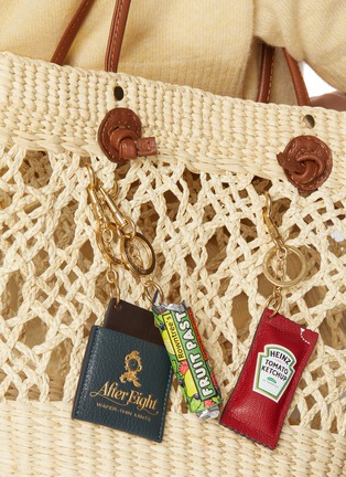 正面 -点击放大 - ANYA HINDMARCH - After Eight Leather Keyring Charm