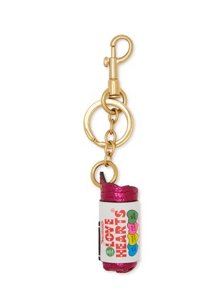 细节 - 点击放大 - ANYA HINDMARCH - Love Hearts Leather Keyring Charm