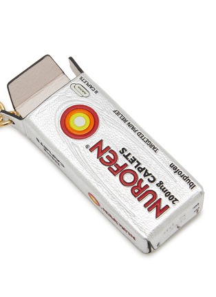 细节 - 点击放大 - ANYA HINDMARCH - Nurofen Leather Keyring Charm