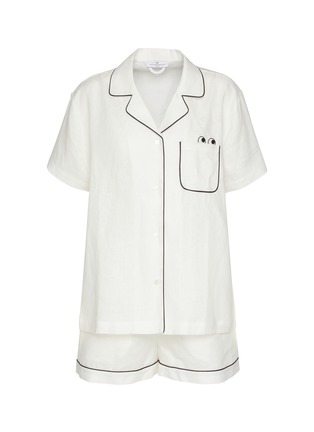 首图 –点击放大 - ANYA HINDMARCH - Eyes Linen Short Pyjama Set — Size S