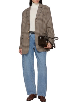 模特儿示范图 - 点击放大 - FRAME - The Houndstooth Wool Blend Blazer