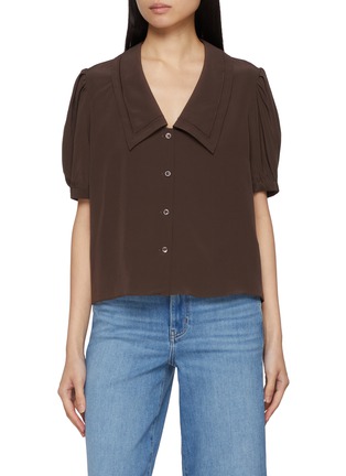 首图 - 点击放大 - FRAME - The Sailor Silk Blouse