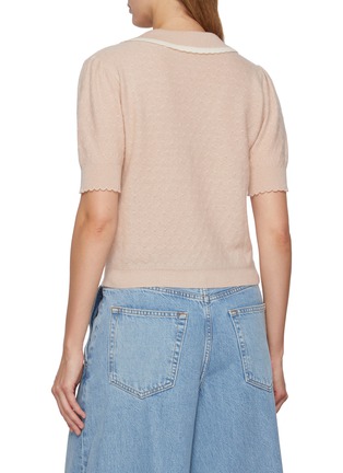 背面 - 点击放大 - FRAME - The Cashmere Short Sleeve Sailor Cardigan