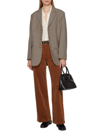 模特儿示范图 - 点击放大 - FRAME - The Silk Prim Blouse