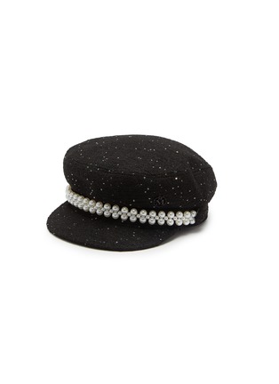 首图 - 点击放大 - MAISON MICHEL - NEW ABBY 亮片饰粗花呢帽