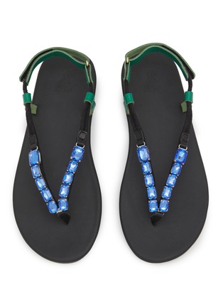 细节 - 点击放大 - ANCIENT GREEK SANDALS - Zoi Embellished Flip Flops
