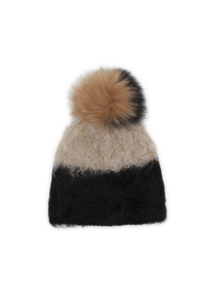 模特儿示范图 - 点击放大 - CA4LA - BBA Bicolor Mohair Wool Blend Beanie