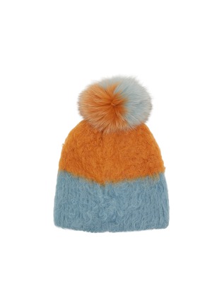 模特儿示范图 - 点击放大 - CA4LA - BBA Bicolor Mohair Wool Blend Beanie