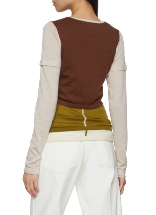 背面 - 点击放大 - CUDDLEUP - Double Layer Long Sleeve Top