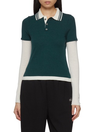 首图 - 点击放大 - CUDDLEUP - Long Sleeve Polo Shirt