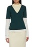 首图 - 点击放大 - CUDDLEUP - V-Neck Layered T-Shirt