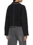 背面 - 点击放大 - CUDDLEUP - Contrast Stitching Cropped Jacket