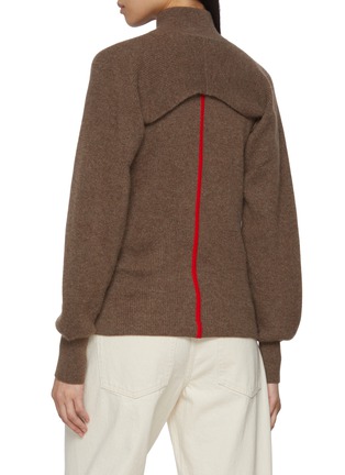 背面 - 点击放大 - CUDDLEUP - Cape Sleeve Zip Up Jacket