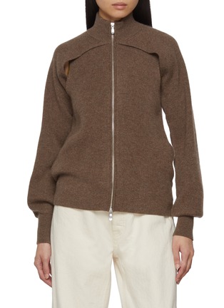 首图 - 点击放大 - CUDDLEUP - Cape Sleeve Zip Up Jacket