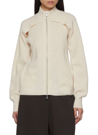 首图 - 点击放大 - CUDDLEUP - Cape Sleeve Zip Up Jacket